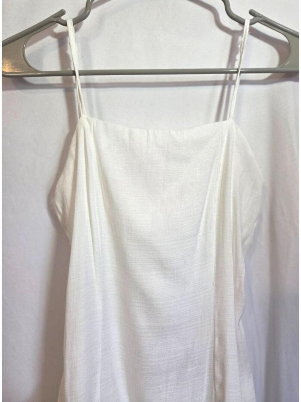 Rain White Ruffle Mini Dress